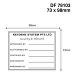 On Demand Custom Rubber Rectangle Company Stamp | eazyprintz - Top Printing Service In Singapore
