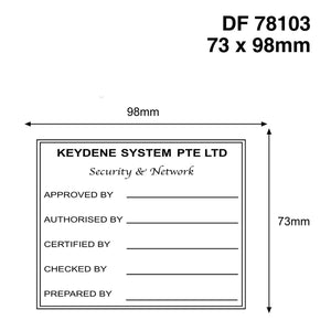 On Demand Custom Rubber Rectangle Company Stamp | eazyprintz - Top Printing Service In Singapore