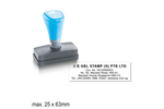 On Demand Custom Rubber Rectangle Company Stamp | eazyprintz - Top Printing Service In Singapore