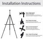 Adjustable Metal Sketch Easel Stand-eazyprintz - Top Printing Service In Singapore
