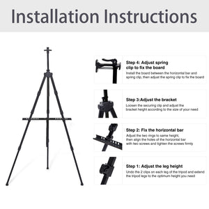 Adjustable Metal Sketch Easel Stand-eazyprintz - Top Printing Service In Singapore