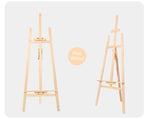 Wooden Adjustable Pine Wood Art Painting Easel - eazyprintz - Top Printing Service In Singapore