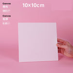 Square Shape White Painting Canvas In Multiple Sizes - eazyprintz - Top Printing Service In Singapore